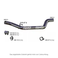 ERNST 315470 Abgasrohr Auspuffrohr f&uuml;r FORD Focus 3 C-Max 2 2.0 TDCi / ST 115-185 PS mitte