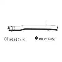 ERNST 331524 Endrohr f&uuml;r FORD Transit 2.0 ab 09.1995 2.5 DI 09.1994-08.1996 hinten