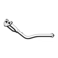 ERNST 333429 Abgasrohr Auspuffrohr f&uuml;r FORD Sierra 2 2.0i 115/120 PS mit 3-Wege Kat vorne