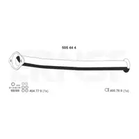 ERNST 505444 Abgasrohr Auspuffrohr f&uuml;r PEUGEOT 206 / CC 206+ 1.1i 1.4i 1.6 16V vorne