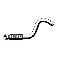 ERNST 505451 Abgasrohr Auspuffrohr f&uuml;r CITROEN C4 I PEUGEOT 307 1.6 HDi vorne 1706-V1