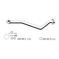 ERNST 515412 Abgasrohr Auspuffrohr f&uuml;r PSA Jumper 2 Boxer FIAT Ducato 244 2.3/2.8D vorne