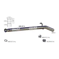 ERNST 520478 Abgasrohr f&uuml;r RENAULT Twingo 2 Wind 1.2 Turbo / TCe 1.5 dCi mitte 8200500944