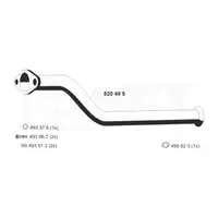 ERNST 520485 Exhaust Pipe for Renault Twingo 2 Wind 1.2 TCe/1.5 dCi Turbo (Front)
