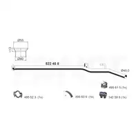 ERNST 522458 Abgasrohr f&uuml;r RENAILT Clio 2 1.5 dCi 65/82 PS bis 05.2005 mitte 8200086858