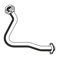 ERNST 522427 Abgasrohr Auspuffrohr f&uuml;r RENAULT Clio 1 1.2 1.4 58/79 PS vorne 7700830797