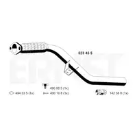 ERNST 523455 Abgasrohr Auspuffrohr f&uuml;r RENAULT Clio 4 Captur 1 1.2 TCe vorne 200107202R