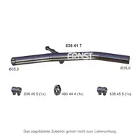 ERNST 536417 Exhaust Pipe for DACIA Logan 2 0.9 TCe 90 hp (mid-2001) 03120R