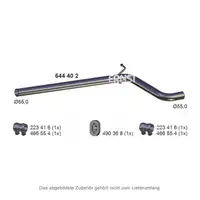 ERNST 644402 Abgasrohr Auspuffrohr f&uuml;r SKODA Octavia 3 2.0 TDI 150 PS mitte 5Q0253201N
