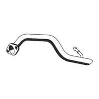 ERNST 646437 Exhaust Pipe, Tailpipe for HYUNDAI Atos MX 1.0i 1.1 (Rear) 2870002220