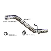 ERNST 670401 Abgasrohr Auspuffrohr Endrohr f&uuml;r MAZDA 3 (BK) 1.3 1.6 84/105 PS hinten