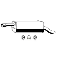 ERNST Endschalld&auml;mpfer Auspuff + Anbausatz f&uuml;r FORD Fusion (JU_) 1.6 100 PS bis 11.2005