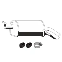 ERNST Endschalld&auml;mpfer Auspuff + Anbausatz f&uuml;r FORD Galaxy WGR 2.8 V6 204 PS AYL