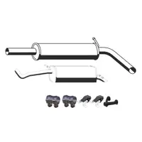 ERNST Endschalld&auml;mpfer + Mittelschalld&auml;mpfer + Anbausatz f&uuml;r VW Polo 4 Ibiza Fabia 1.4 16V