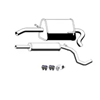 ERNST Endschalld&auml;mpfer + Mittelschalld&auml;mpfer + Anbausatz f&uuml;r VW Lupo SEAT Arosa 1.0 1.4