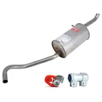 ERNST Endschalldämpfer + Zubehör für VW Polo 4 5 SEAT Ibiza 3 4 SKODA Fabia 1 2 1.2