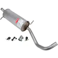 ERNST Endschalld&auml;mpfer + Anbausatz f&uuml;r VW Polo 9N SEAT Ibiza 3 SKODA Fabia 1 1.4 16V 75 PS