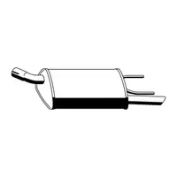 ERNST Auspuff Endtopf Endschalld&auml;mpfer + Anbausatz f&uuml;r OPEL Corsa B 1.4i/Si 1.5/1.7 D/TD