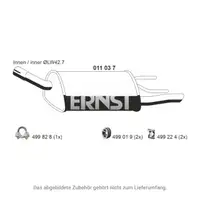 ERNST 011037 Endschalld&auml;mpfer Auspuff f&uuml;r OPEL Corsa B 1.0i 12V 54 PS X10XE 90529433