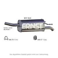ERNST 011143 Endschalld&auml;mpfer Auspuff Endtopf f&uuml;r OPEL Corsa C 1.0 58/60 PS Z10XE Z10XEP
