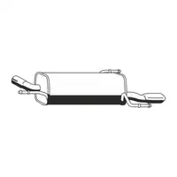 ERNST 011181 Endschalld&auml;mpfer f&uuml;r OPEL Corsa C Tigra B TwinTop 1.4 / Twinport 90 PS