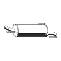 ERNST 011198 Endschalld&auml;mpfer Auspuff f&uuml;r OPEL Corsa C 1.3 CDTI 1.7 DI/DTI bis 10.2006