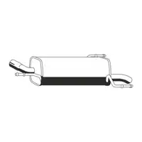 ERNST 011273 Endschalld&auml;mpfer f&uuml;r OPEL Corsa C Tigra B 1.2 1.4 / TwinPort 75-90 PS 9129833