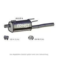 ERNST 012270 Endschalld&auml;mpfer f&uuml;r OPEL Combo 1.7 CDTI 16V Z17DTH bis 10.2006 13107612