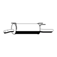 ERNST 024280 Endschalld&auml;mpfer Auspuff f&uuml;r OPEL Omega B Caravan 2.0 / 16V 116/136 PS