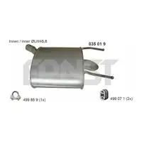 ERNST 035019 Endschalld&auml;mpfer Auspuff f&uuml;r OPEL Insignia A 1.6 /SIDI/Turbo 1.8 116-180 PS