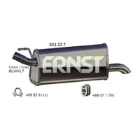 ERNST 033237 Endschalld&auml;mpfer Auspuff ESP f&uuml;r OPEL Meriva A 1.6i 87-105 5852200/93365307