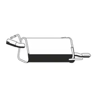 ERNST 033268 Endschalld&auml;mpfer Auspuff Endtopf f&uuml;r OPEL Meriva A 1.8 125 PS Z18XE 93335170