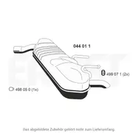 ERNST 044011 Endschalld&auml;mpfer f&uuml;r OPEL Signum CC Vectra C Caravan 1.9 CDTI 2.0/2.2 DTI