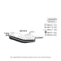 ERNST 043038 Endschalld&auml;mpfer Auspuff Endtopf f&uuml;r OPEL Vectra B 1.6/1.8/2.0/2.2i 16V