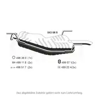 ERNST 043069 Endschalld&auml;mpfer Auspuff Endtopf f&uuml;r OPEL Vectra B 2.0 DI/DTI 16V 82/101 PS
