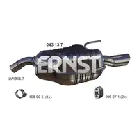 ERNST 043137 Endschalld&auml;mpfer Auspuff f&uuml;r OPEL Vectra C / CC 1.6 1.8 links 13156926