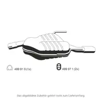 ERNST 043281 Endschalld&auml;mpfer Auspuff Endtopf f&uuml;r OPEL Vectra C / CC 2.2 16V 147 PS Z22SE