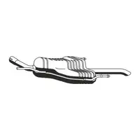 ERNST 054041 Rear Muffler for OPEL Zafira A 2.0/2.2 DTI 16V 101/125 hp Y20DTH Y22DTR