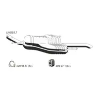 ERNST 054041 Endschalld&auml;mpfer f&uuml;r OPEL Zafira A 2.0/2.2 DTI 16V 101/125 PS Y20DTH Y22DTR