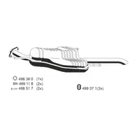 ERNST 054096 Endschalld&auml;mpfer Auspuff f&uuml;r OPEL Astra G 2.0 DTI 16V 101 PS Y20DTH 24454220