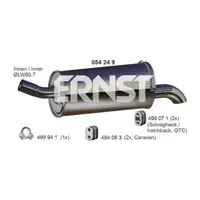 ERNST 054249 Endschalld&auml;mpfer Auspuff f&uuml;r OPEL Astra H 1.3/1.7 CDTI 80-125 PS 13150386