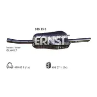 ERNST 055130 Endschalld&auml;mpfer Auspuff Endtopf f&uuml;r OPEL Astra G Caravan 1.6 1.8 84-125 PS