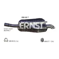 ERNST 056007 Endschalld&auml;mpfer f&uuml;r OPEL Zafira B 1.6 1.8 2.2 115/140/150 PS 13116516