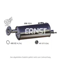 ERNST 056120 Endschalld&auml;mpfer f&uuml;r OPEL Agila B SUZUKI Splash (EX) 1.0 1.2 K10B K12B