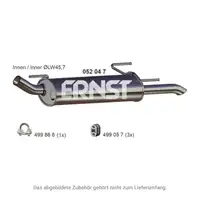 ERNST 052047 Endschalld&auml;mpfer Auspuff Endtopf f&uuml;r OPEL Astra F Caravan ab Fgst.