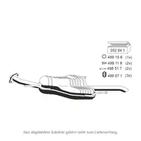 ERNST 052122 Endschalld&auml;mpfer Auspuff f&uuml;r OPEL Astra G Caravan 1.7/2.0 DI/TDI/DTI 16V