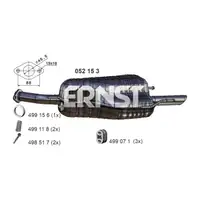 ERNST 052153 Endschalld&auml;mpfer Auspuff Schalld&auml;mpfer ESD f&uuml;r OPEL Astra G CC 1.4-2.2 16V