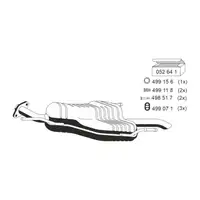 ERNST 052160 Endschalld&auml;mpfer Auspuff Endtopf f&uuml;r OPEL Astra G CC 1.7/2.0 DI/TDI/DTI 16V