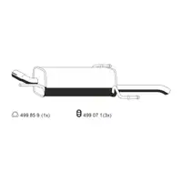 ERNST 052283 Endschalld&auml;mpfer Auspuff f&uuml;r OPEL Astra G 1.2 16V 65/75 PS X12XE Z12XE
