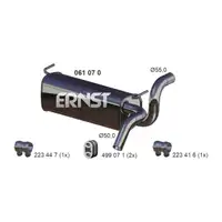 ERNST 061070 Endschalld&auml;mpfer Auspuff f&uuml;r OPEL Zafira Tourer C 1.4 / LPG 120/140 PS